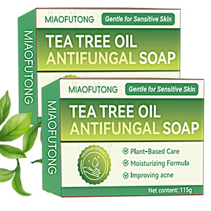 Natural Tea Tree Oil Handmade Essential Oil <b>Soap</b> Antibacterial Oil Control 115g - Product Image 5