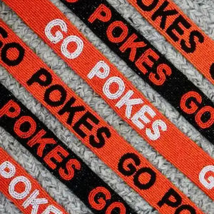 Cintre pour sac à bandoulière perlé personnalisé fait à la main le jour du match avec large sangle de remplacement sangles de sac à main personnalisées - Product Image 1