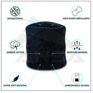 Muñequeras de gimnasio tejidas personalizadas OEM, accesorios de fitness transpirables para hombres y mujeres, muñequera de levantamiento de pesas al por mayor - Product Image 3