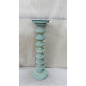 อลูมิเนียมโลหะยืนเทียนคลาสสิกวินเทจพรีเมี่ยมคุณภาพมือวาดเชิงเทียนอลูมิเนียมโดยการส่งออก RGN - Product Image 3