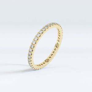 Bague en or massif 10 carats avec grappe de diamants cultivés en laboratoire bijoux de mariage de fiançailles GIA IGI certifiés occasions plaquées or - Product Image 1