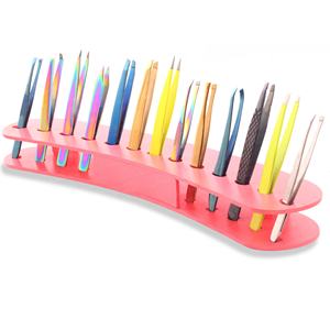 Pinzas de precisión para cejas, logotipo personalizado, diseño multicolor, pinzas para cejas, soporte, herramienta de belleza para maquillaje - Product Image 2