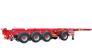 40 pieds à 3 essieux col de cygne châssis squelettique conteneur d'expédition semi-remorque de camion squelette remorque utilitaire de cargaison - Product Image 5