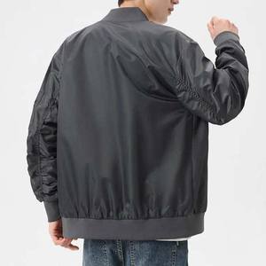 Abrigos de béisbol para hombre de talla grande 6XL 7XL 8XL, chaqueta de bombardero de calle de gran tamaño, chaqueta de béisbol fina para exteriores de primavera para hombre, OEM - Product Image 3