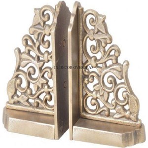 Aluminio fundido de alta calidad chapado en oro antiguo elegante diseñador hogar y oficina Mesa escritorios decoración y soporte para libros suministros - Product Image 2