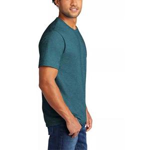 เสื้อยืดผู้ชายโอเวอร์ไซส์ธรรมดาแขนสั้นลำลองสำหรับฤดูร้อนเสื้อโลโก้ของผู้ชายแห้งเร็วสีพื้นผ้าคอตตอน100% สำหรับฤดูร้อน - Product Image 3