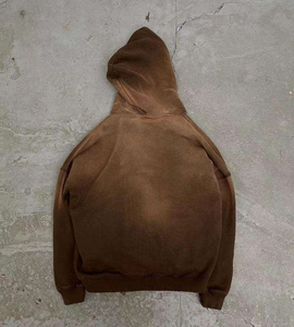 ชุดเซ็ตเสื้อฮู้ดและกางเกงขายาวทรงหลวม สไตล์ซันเฟด สีพื้น ดีไซน์สั่งทำได้ ระบายอากาศ แห้งเร็ว สตรีทแวร์ - Product Image 3