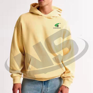 Fournisseur d'usine Sweat-shirt à capuche pour homme Basics en coton mélangé Couleur unie Casual Vêtement d'hiver Logo personnalisé - Product Image 4