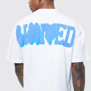 Couleur personnalisée fabriquée en meilleure qualité T-shirt d'impression bouffante pour hommes Nouveau style de T-shirts d'impression bouffante de haute qualité sur mesure - Product Image 3