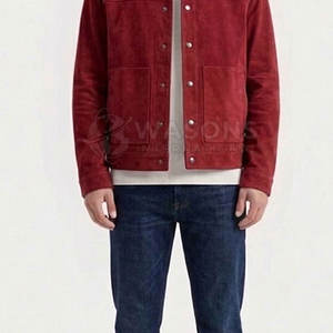 Veste de camionneur pour homme de style vintage haut de gamme, veste de camionneur décontractée pour homme, vêtements de rue pour homme, en vente en ligne - Product Image 6