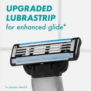Gillette Mach3 Men's Razor Value Pack, Azul, 1 Mango y 6 Recambios de Cuchillas de Afeitar - Product Image 6
