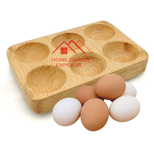 Wooden Handle for Kitchen Counter Best Selling Kitchen Accessories Iron Wire <b>Egg</b> Rack & <b>Basket</b> in Black Finished - Product Image 3