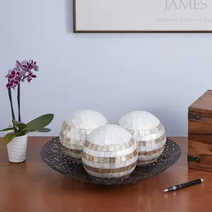 Artesanías Premium mosaico madre de perla bola decorativa MOP bolas tamaños y colores personalizables EXPORTACIÓN DE Vietnam - Product Image 6