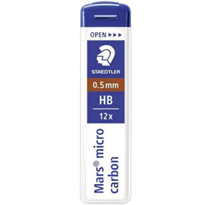 Feinmine STAEDTLER Mars Micro Carbon 250 0,5mm HB Negro Paquete de 12 Minas de Lápiz - Product Image 3