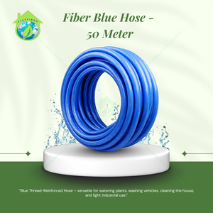 Tuyau d'arrosage mural rétractable SSBO de qualité supérieure en PVC bleu, 50 m, 3/4 pouce, 2 mm, anti-moisissure, anti-abrasion, flexible et réglable - Product Image 4