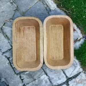 Bougeoirs multifonctionnels en bois de manguier de haute qualité brûlés naturels pour Noël, festival, mariage, maison - Product Image 5