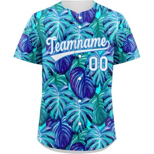 Maillot de baseball pour jeunes boutonné par sublimation impression graphique Logo de l'équipe personnalisé matériel de broderie en maille chemise de softball en sergé USA - Product Image 6