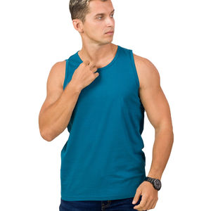 Camisetas de Tirantes para Hombre con Logotipo Personalizado al por Mayor, Talla Grande, Transpirables, 100% Algodón, Cómodas, Camisetas de Tirantes de Punto para Hombre - Product Image 2