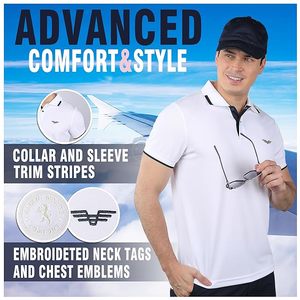 Poitrine assortie Camisas Para Hombres Polos de golf pour hommes T-shirts Polos à manches courtes - Product Image 6