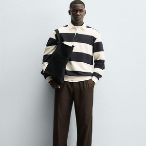 Ropa Urbana para Hombre, Sudaderas con Cuello Polo Bordado, Estilo Casual, Felpa Francesa, Alta Calidad, Manga Larga, Tejido de Punto, Venta al por Mayor - Product Image 6