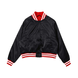 2025 OEM nueva llegada al por mayor personalizado transpirable de talla grande Escuela Secundaria satén Letterman béisbol Universidad Varsity chaqueta para hombres - Product Image 1