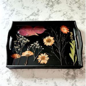 Attractive Hand-crafted Design Resin Serving <b>Tray</b> Single Piece for Flat Restaurants & Hotels <b>Dinner</b> Servings - Product Image 4