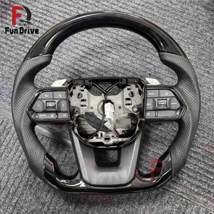 Volant universel en fibre de carbone LED Gr Sport pour Toyota <span class=keywords><strong>Aqua</strong></span> Wigo Vellfire Anh20 Gr300 LC200 Vellfire Sienna Venza RAV4 - Product Image 5