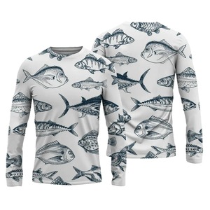 Sublimation complète personnalisée Oem Uv50 + masque de pêche à manches longues avec protection UPF chemises à capuche sweat à capuche de pêche maillot de football à séchage rapide - Product Image 3