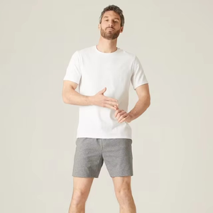 Vente en gros de shorts décontractés sportifs 100% coton pour hommes couleur unie imprimé personnalisé pour Fitness plage basket-ball respirant expédition DDP - Product Image 6