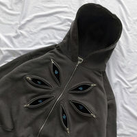 Erkekler İçin Yumuşak Pamuk Karışımlı Polar Düz Renk Kısa Kesim Kapüşonlu Sweatshirt Kışlık Özelleştirilmiş Logo Dijital Baskılı Cepli Rahat Günlük