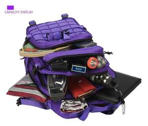 Unisex 45L 900D táctico Vintage impermeable marco externo mochila multicompartimento 3P PVC cremallera al aire libre Camping senderismo - Product Image 6