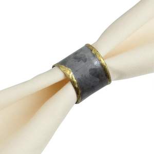 Anneaux de serviette en fer faits à la main haut de gamme avec un style vintage unique pour les paramètres de la maison sur le thème de la ferme. - Product Image 4