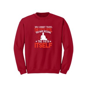 Sweat-shirt en coton mélangé Bouddha Thèmes Imprimer 12 options de couleur Style décontracté 260-280 GSM Placement de conception personnalisable pour l'hiver - Product Image 1