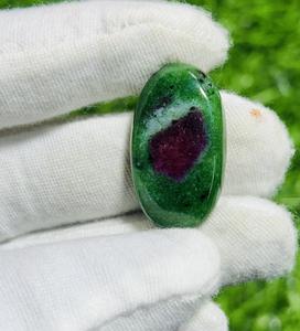 Listo para usar 100% Natural suelto AAA grado zoisita rubí cabujón calibrado forma mixta piedra curativa personalizada precio al por mayor - Product Image 6