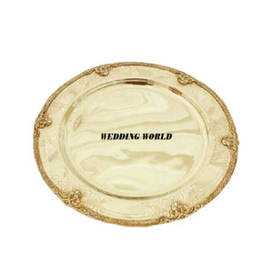 Bandeja de Metal Decorativa para Chocolate, Personalizada, con Acabado de Diseño, Plato Redondo de Lujo para Chocolate - Product Image 3