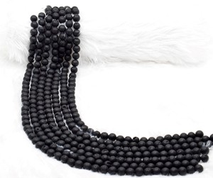 Anshul Impex, Famoso Proveedor Indio de Piedras Preciosas Puras y Originales de Grado Gemstone Healing Lava, Cuentas Redondas de 8mm para la Fabricación de Joyería - Product Image 5