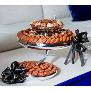 Cuenco para servir Chocolate de Metal plateado hecho a mano de calidad de lujo, mesa de diseño estándar, cuenco decorativo de Chocolate para restaurante de Hotel - Product Image 2
