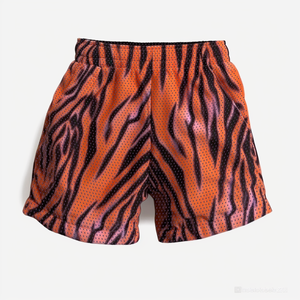 Shorts de basketball personnalisés pour hommes, en maille, style streetwear, 100 % coton, respirants, séchage rapide, motif uni, entrejambe de 5 pouces, élastique - Product Image 5