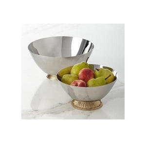 Bol de mariage de luxe en acier inoxydable écologique de qualité supérieure Vaisselle et vaisselle personnalisables - Product Image 1