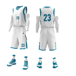 Maillots de basket-ball de haute qualité XS taille respirant vêtements de sport maillot ensemble Style uniforme pour les joueurs de basket-ball - Product Image 4