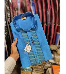 Kurta ethnique en soie douce élégante pour hommes adaptée aux événements spéciaux et aux occasions traditionnelles - Product Image 3