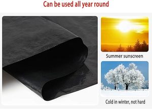 Lona Impermeable de Poliéster Negro Resistente de Alta Resistencia para Uso en Exteriores - Product Image 5