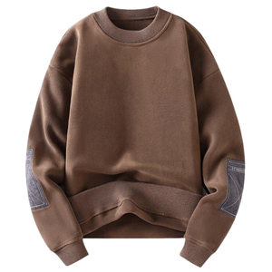 Sweat-shirt à col rond en molleton de coton personnalisé, de haute qualité, confortable, décontracté, à manches longues, pour un usage quotidien - Product Image 5