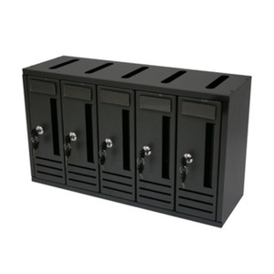 Boîte aux lettres composite 5 compartiments Anthracite - Product Image 1