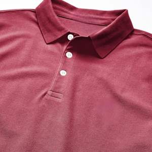 Precio barato Ligero de manga corta con cuello Casual Fit Polos clásicos Polos de carbón para hombres Tela de algodón - Product Image 2