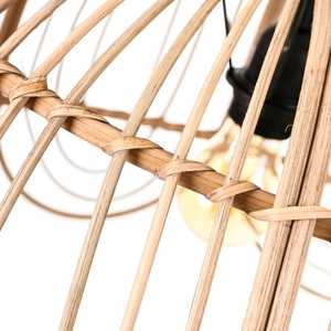 Lámpara colgante de sombra con patrón de flores envejecidas modernas, hermosa sombra de caña de ratán Natural hecha a mano asiática para hogar rústico de lujo - Product Image 5