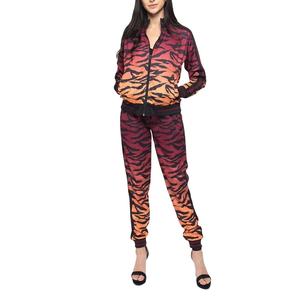 Conjunto de chándal personalizado con logotipo bordado para mujer, conjunto de chándal de fitness de dos piezas a juego, conjunto de chándal de sublimación para hombre - Product Image 1