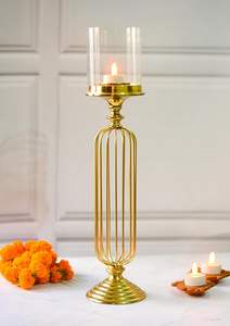 Candelabro Decorativo de Latón Antiguo para Bodas, Portavelas de Lujo, Artesanía Metálica de la Mejor Calidad, Soporte Decorativo para Velas - Product Image 4