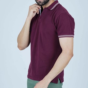 Camiseta de Jersey Transpirable Bordada Informal de Talla Grande para Hombre, de Algodón, de Alta Calidad, al por Mayor, con Botones y Manga Corta, Último Diseño - Product Image 1
