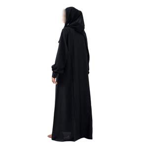 Abaya noire essentielle pour femmes, robe modeste musulmane, style Dubaï, kaftan islamique, jalabiya, manches longues, robe classique hijab, robe - Product Image 2